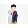 Buy cheap Boys Cardigan Sweater With Cotton Lining , Full Open Boys Zip Front Hoodie from wholesalers