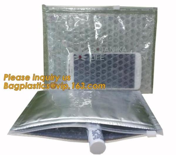 Factory Transparent Cosmetic k clear bubble bags/Hot sale Slider Zipper Bag