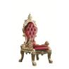 Buy cheap SGS Red Leather Antique Hotel Furniture Luxury Wedding High Back Throne Chair from wholesalers