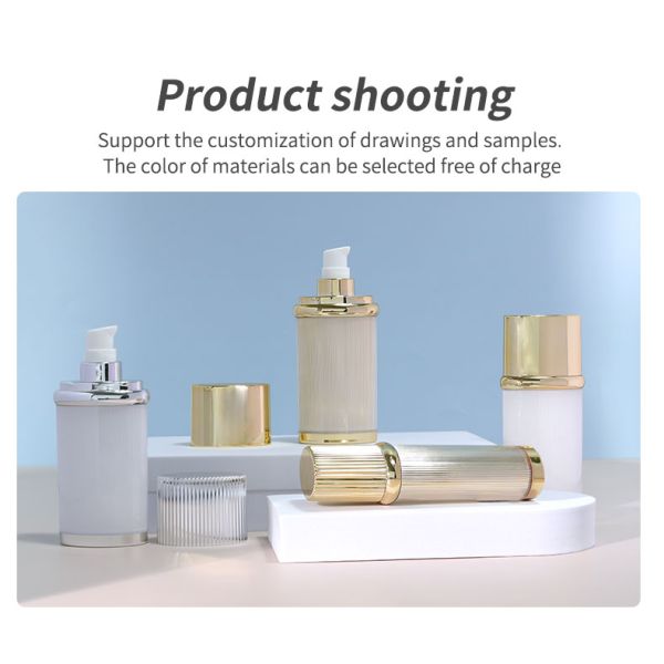 Acrylic Essential Oil Packaging Bottles 30ml 50ml Plastic Spray Bottles For Sunscreen / Essence / BB Cream