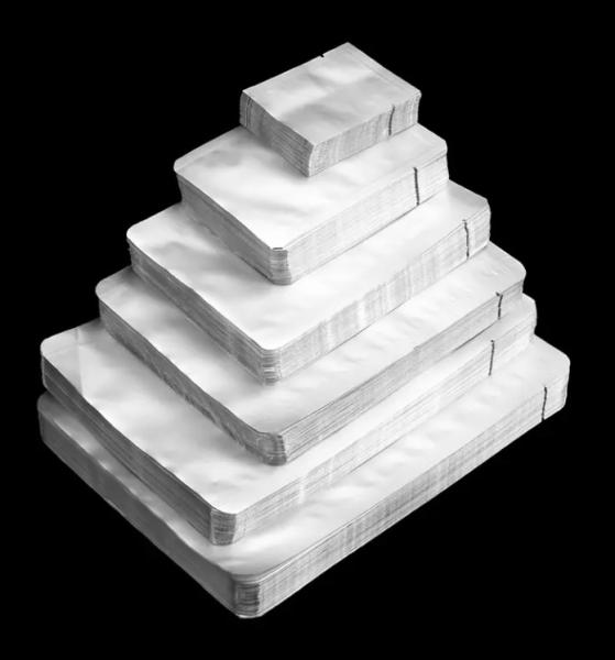 Buy cheap Silver Color Big Vacuum Sealed Bag Aluminum Foil Food Packaging Bags Vacuum Heat Seal from wholesalers