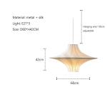Cocoon Pendant Lamp Minimalist silk lantern japanes style noguchi lamp(WH-AP-543