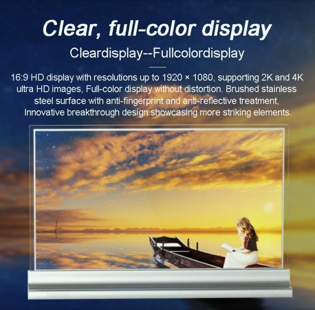 Touch OLED Transparent Screen for Science and Technology Exhibitions Writing Method Pen/Finger Touch