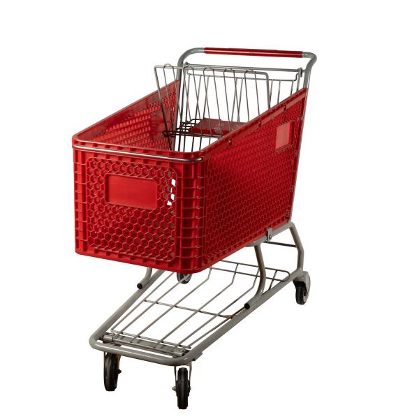 Buy cheap Heavy Duty 80L-200L Grocery Plastic Shopping Carts With Undercarriage from wholesalers