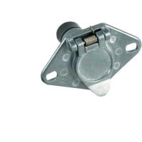 Buy cheap 6 Pin Trailer Cable Connector Silver Zinc Plated Material SAE Standard product