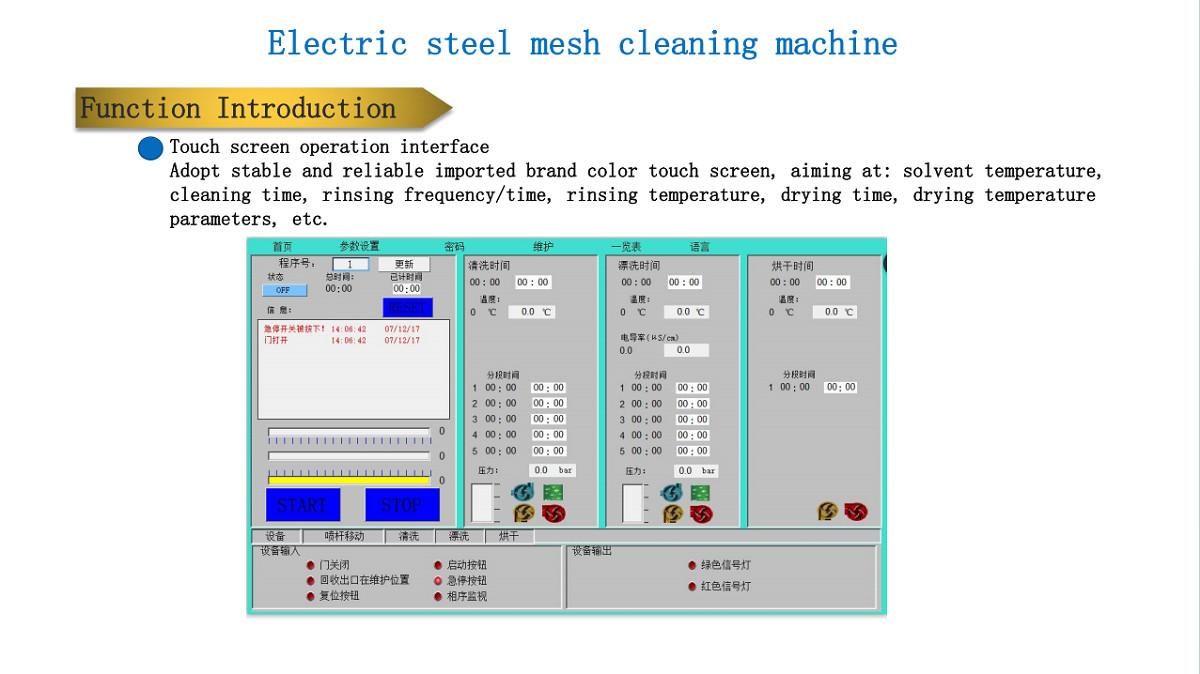 Electric Steel Mesh Cleaning Machine 25KW