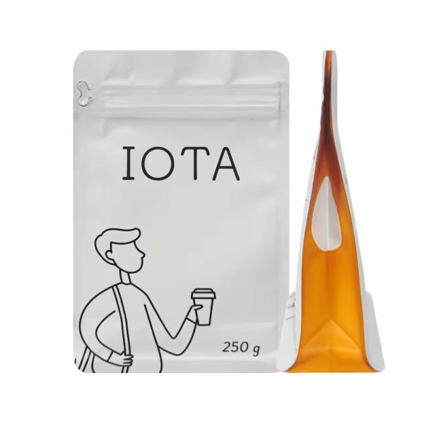 Buy cheap Recyclable Custom Printed Flat Bottom 250g 1Lb Bean Coffee Bags Valve Side Gusset Side Packaging from wholesalers