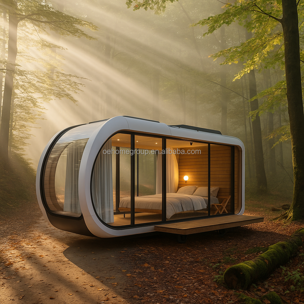 Spain Hotel Space Capsule House 5 Star Steel Buildings Space Capsule Container Houses Commercial House Space Capsule