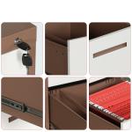 H1315 4 Drawer Filing Cabinet Metal Document Filing Storage Cabinet Office