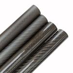 Round Modular Carbon Fiber Tube 3K Twill 0.5mm - 20mm