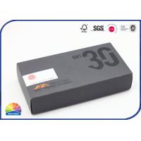 Buy cheap Matte Black Corrugated Packaging Box Enviromental Friendly Boxes For 3C product