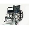 Buy cheap Disabled Solid Seat Wheelchair Foldable Chromed Steel Frame from wholesalers