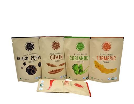 Different Sizes Food Grade Resealable Stand Up Pouch k Aluminium Moisture Barrier Bag For Herbal Packing