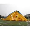 Buy cheap 12m high 3 lanes giant inflatable hippo water slide for adults and kids outdoor inflatable water park fun from wholesalers