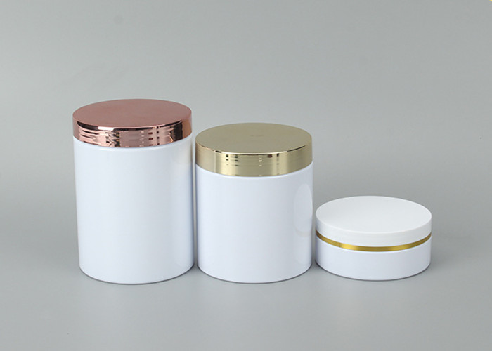 Food Grade Transparent 80ml 100ml 120ml 150ml 250ml 500ml 1000ml Frosted PET Plastic Jar With Gold Lid