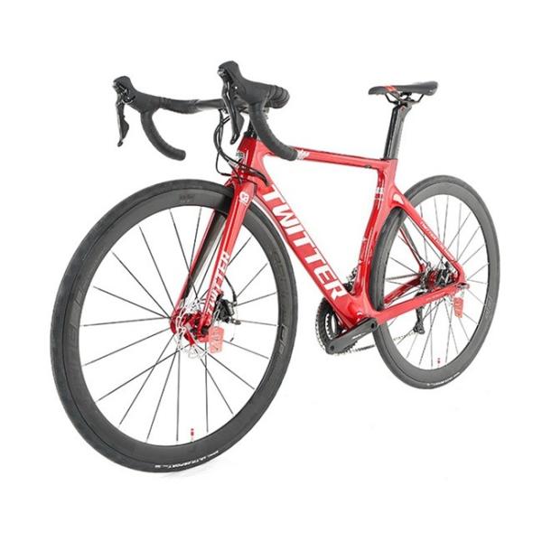 TWITTER THUNDER Carbon Fiber Road Bicycle Disc Brake 22 Speed Alloy Wheel For
