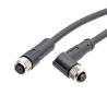 Buy cheap IP67 Waterproof Cable M8 Connector Cable 5 Pin Female Molding Shield PVC Jacket Cables Electric Bike Scooter from wholesalers
