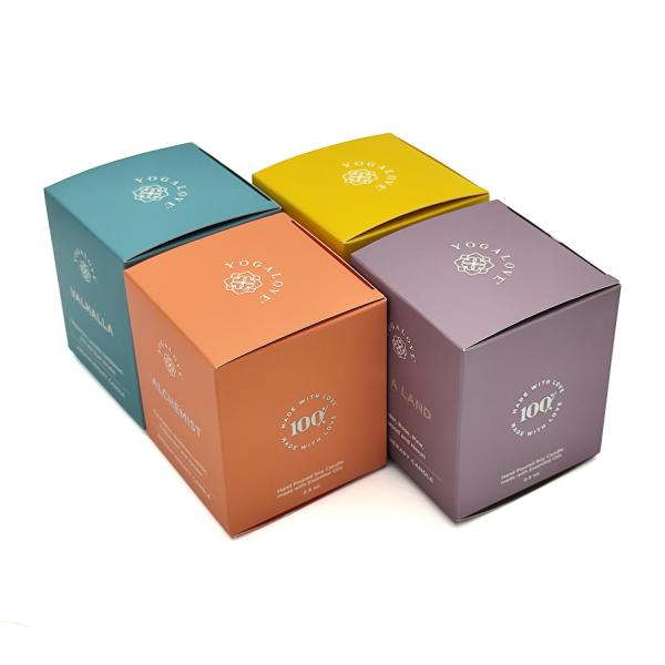Buy cheap Wholesale custom small jars aromatherapy scented candle gift paper packaging box for candle from wholesalers