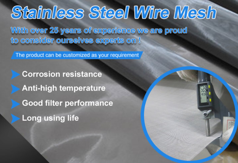 Twill Weave Stainless Steel 304 Filter Woven Wire Cloth For Sieve