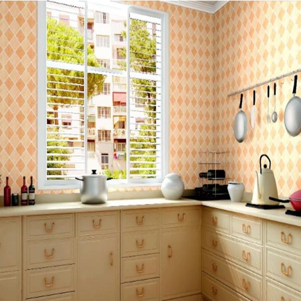 Bathroom Vinyl Wallpaper Imitated Ceramic Tile Design for Wall Decoration 3d