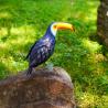 Buy cheap Toucan Metal Garden Ornaments Vivid Iron Garden Decoration Handmade from wholesalers