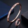 Buy cheap Fashion Bracelet Ladies Silver Color Cubic Zirconia Bangle Royal Tennis Bracelets Jewelry for Christmas Gift from wholesalers