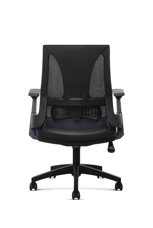 330 Black Nylon Cozy Executive Swivel Adjustable Task Chairs Medium Back
