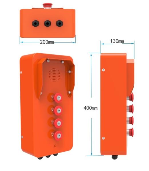 Buy cheap Hands Free Outdoor Voip Phone Anti Vandal Marine Intercom For Shipboard from wholesalers