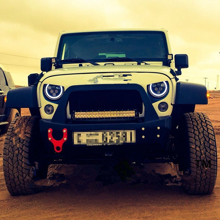 7 Inch 60W LED Work Light , High Or Low Beam Car Daytime Driving Light For Jeep Wrangler