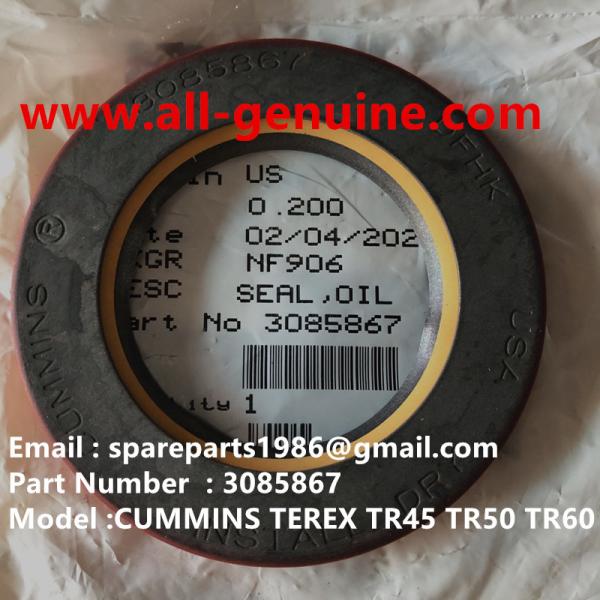 Buy cheap CUMMINS TEREX 3085867 SEAL OIL NHL MINING DUMP TRUCK TR35 TR50 TR60 TR100 3305B 3305F 3303 3307 TR45 TR70 MT4400 from wholesalers