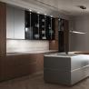 Buy cheap Contemporary Wood Grain Kitchen Set Furniture Cabinet And Stainless Steel Countertop For Apartment from wholesalers