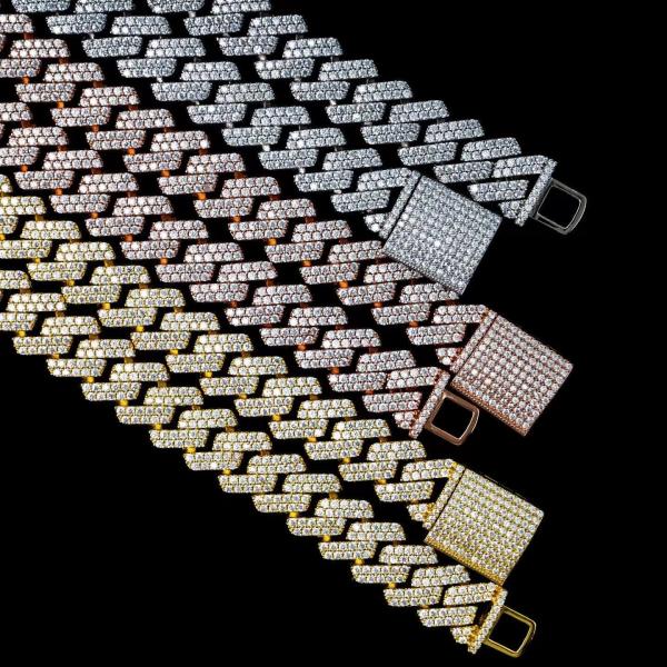 Buy cheap GRA Jewelry Miami Moissanite Hip Hop Chains Pass Diamond Test Moissanite Cuban Link from wholesalers