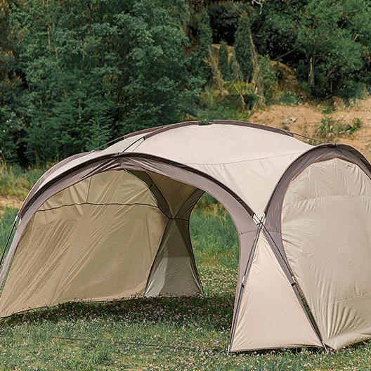 Buy cheap Self Driving Rainproof Sunscreen Large Camping Canopy Pergola Silver Oxford Cloth Dome Tent from wholesalers