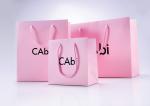 CAbi matt lamination printed paper shopping bags with handle