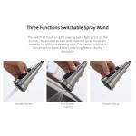 Intelligent Brushed Nickel Touch Kitchen Faucet 360 Degree Rotating Water Tap 5