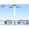 Buy cheap Professional 25m 8 Sides Galvanized Steel Outdoor Square Light Pole 10 KV ~550 KV from wholesalers