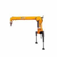 Buy cheap MOOG Hydraulic Folding Arm 8T Long Boom Truck Mounted Crane For Heavy Duty product