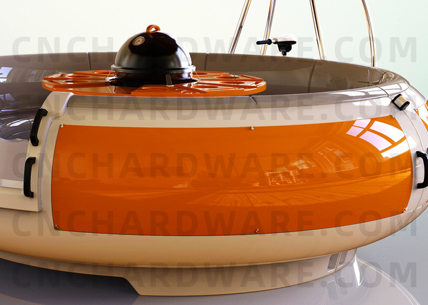 25cm Depth Safe Drive Gasoline Outboard FRP BBQ Boat