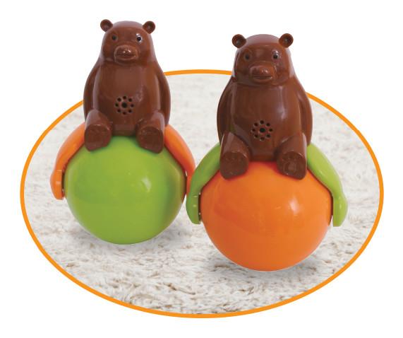 Buy cheap Speakers Tumbler Cute Pet Toys Sound And Light Ball Bear 4.2V With Led Light from wholesalers