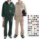Luxury Brand Men′s Tracksuit Embroidered Chenille Zip up Hoodie and Sweatpants