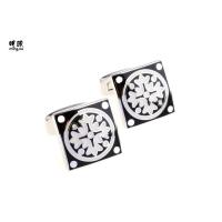 Buy cheap Square Shaped Custom Mens Cufflinks Modern Design Shiny Nickel Electroplate product