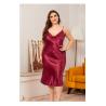 Buy cheap Satin Knitted Sexy Silk Sleepwear Pajamas Nylon Sleeveless Night Dress from wholesalers