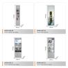 Buy cheap Retail Store Stand Grey Wooden Display Cabinet With Led Lights For Retail Store Fixtures from wholesalers