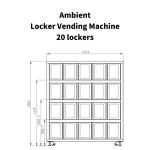 Free Match Smart Locker Vending Machine For Farm Products Fresh Fruits Locker