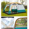 Buy cheap 8 to 12 person Tent Triple Camping Tent Three Rooms Family Camping Tents Well-ventilated Waterproof (HT6100) from wholesalers