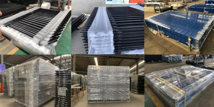 Galvanized Angle Bar Steel Palisade Fence For Security D Pale
