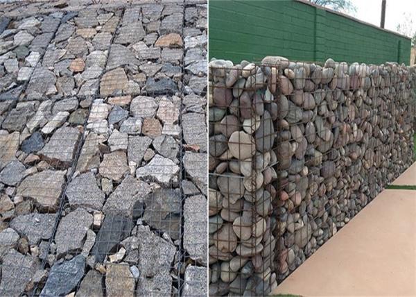 Buy cheap 1m*1m*2m Cloth Twisted Wire 80x120 Galvanized Gabion Box from wholesalers