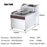 Buy cheap CE Approved 13.5L Capacity Fats Fryer for Commercial Fish Potato Plantain Chips Frying from wholesalers