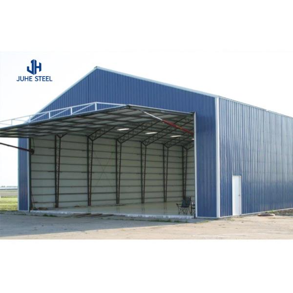 Q235B/Q345B Low Carbon Steel Prefabricated Light Metal Frame Aircraft Hangar
