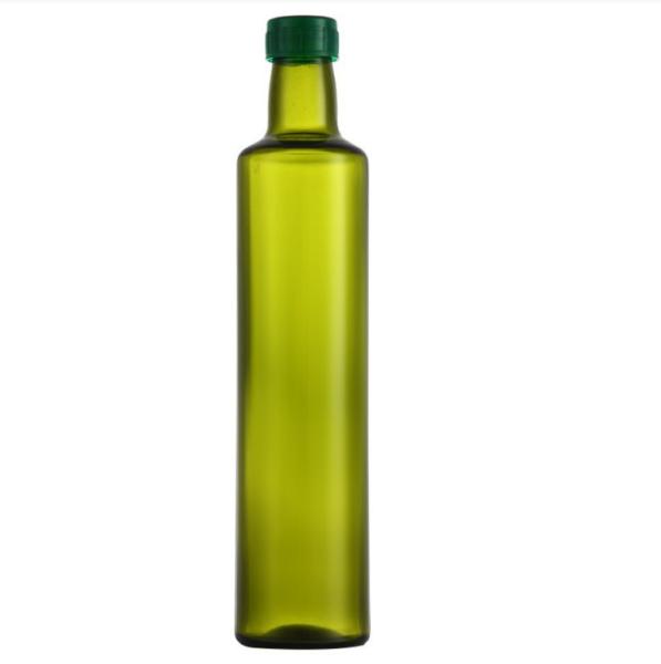 Buy cheap Green Olive Oil Bottle Square and Round Glass With Lid 500 ml 750ml 1000ml Customied from wholesalers
